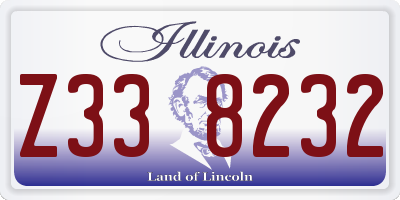 IL license plate Z338232