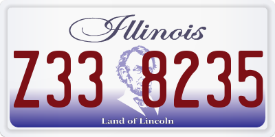 IL license plate Z338235