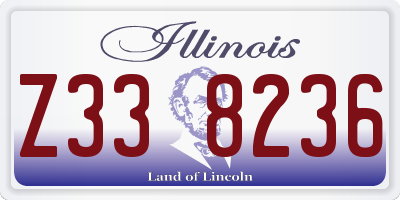 IL license plate Z338236