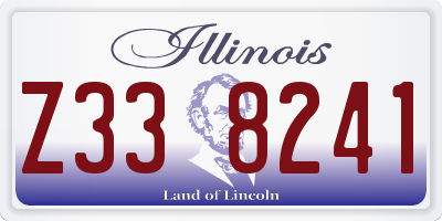 IL license plate Z338241
