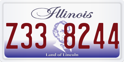 IL license plate Z338244