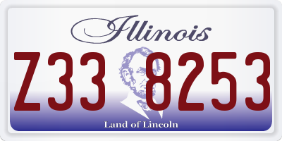 IL license plate Z338253
