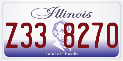 IL license plate Z338270