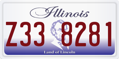 IL license plate Z338281