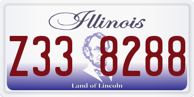 IL license plate Z338288