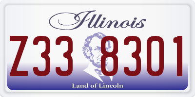 IL license plate Z338301