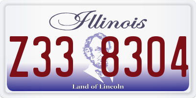 IL license plate Z338304