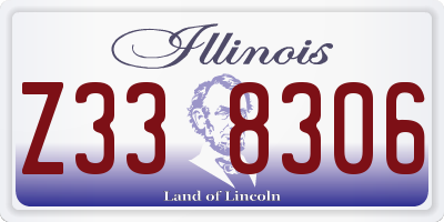 IL license plate Z338306