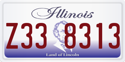 IL license plate Z338313