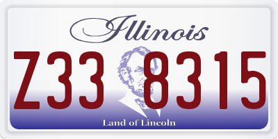 IL license plate Z338315