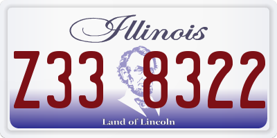 IL license plate Z338322