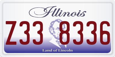 IL license plate Z338336