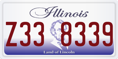 IL license plate Z338339