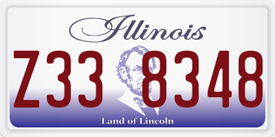 IL license plate Z338348