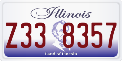 IL license plate Z338357