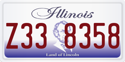 IL license plate Z338358