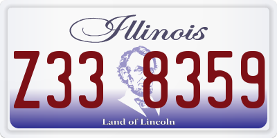 IL license plate Z338359
