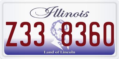 IL license plate Z338360