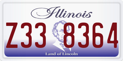 IL license plate Z338364
