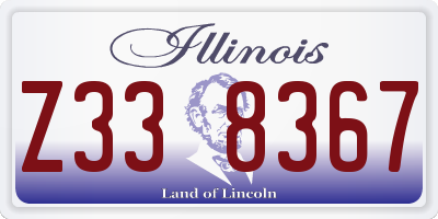 IL license plate Z338367