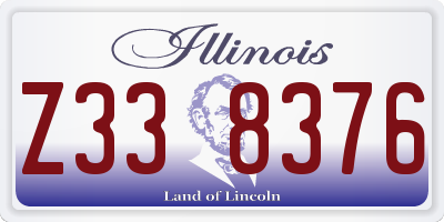 IL license plate Z338376