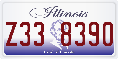 IL license plate Z338390