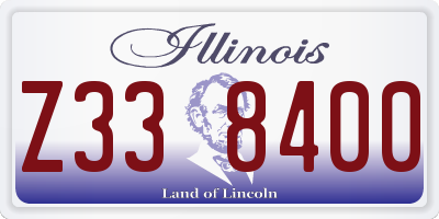 IL license plate Z338400