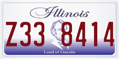 IL license plate Z338414