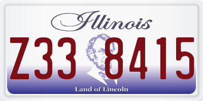 IL license plate Z338415
