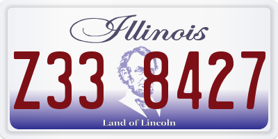 IL license plate Z338427