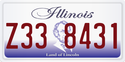 IL license plate Z338431