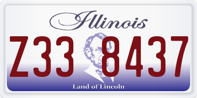 IL license plate Z338437