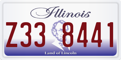 IL license plate Z338441