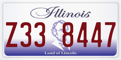 IL license plate Z338447