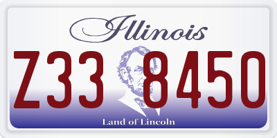 IL license plate Z338450