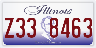 IL license plate Z338463