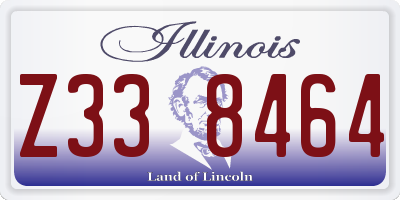 IL license plate Z338464