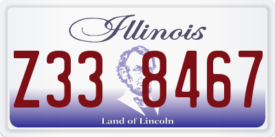 IL license plate Z338467