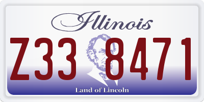 IL license plate Z338471