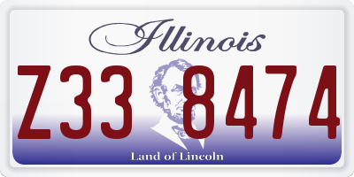 IL license plate Z338474
