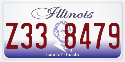 IL license plate Z338479