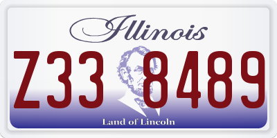 IL license plate Z338489