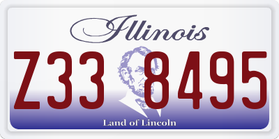 IL license plate Z338495
