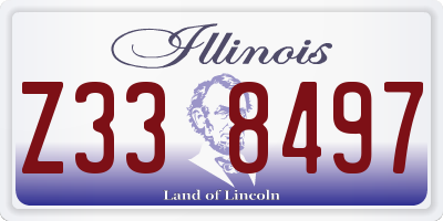IL license plate Z338497