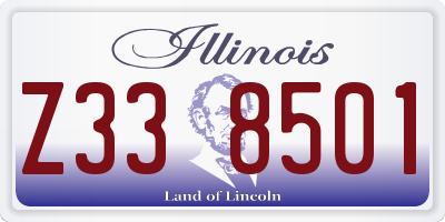 IL license plate Z338501