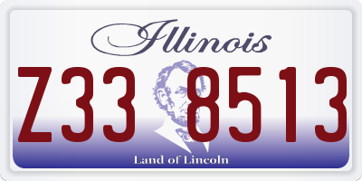 IL license plate Z338513
