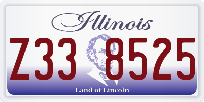 IL license plate Z338525