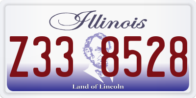 IL license plate Z338528