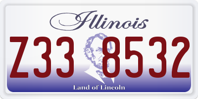 IL license plate Z338532