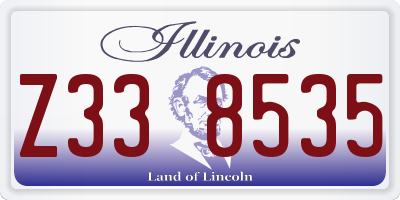 IL license plate Z338535